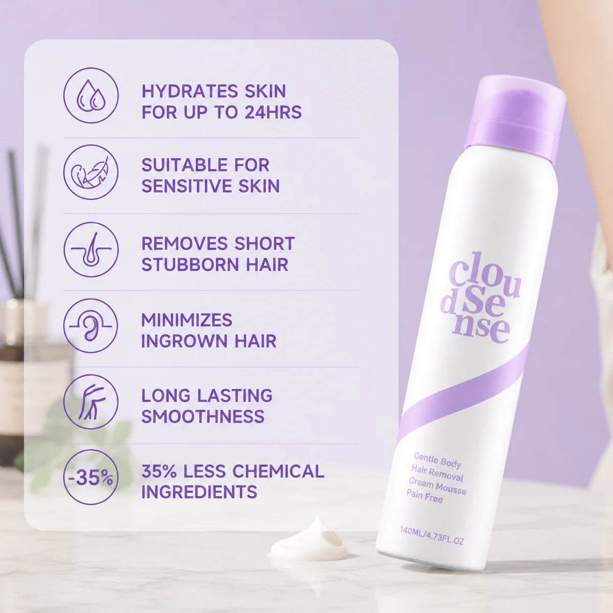 Gentle Hair Removal Spray
