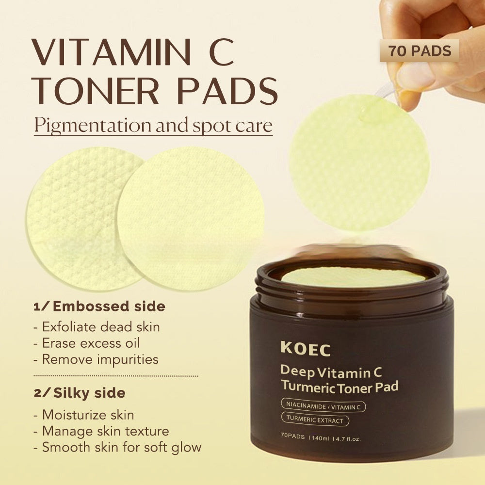Vitamin C Brightening Toner Pads — Glow & Exfoliate