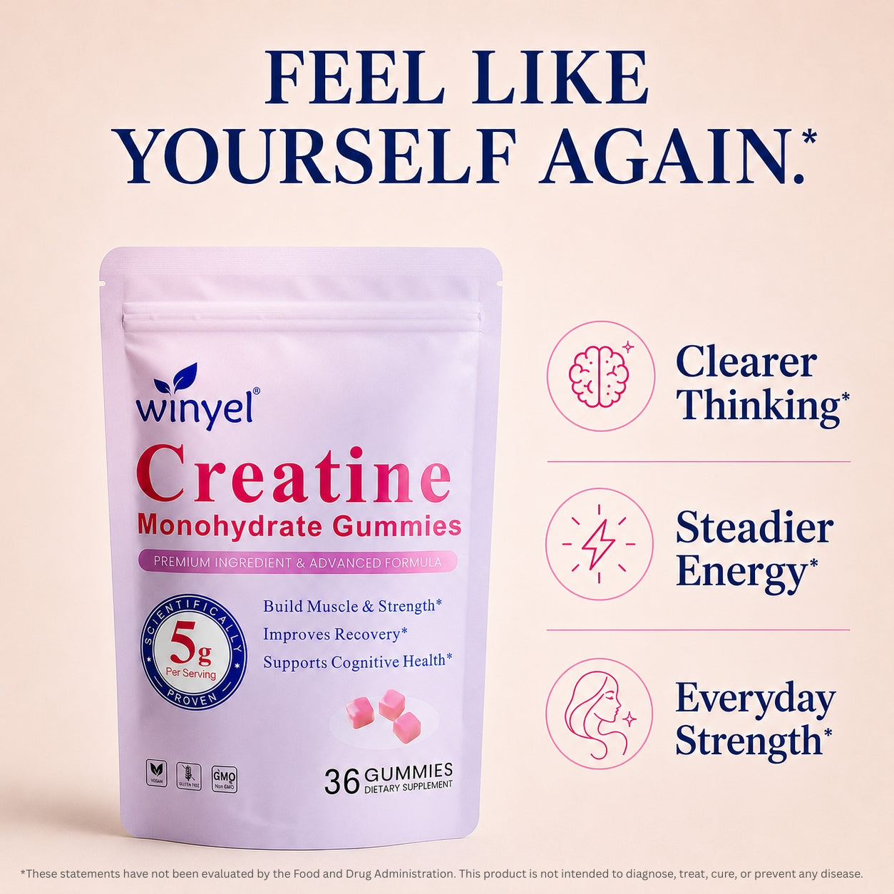 ClearMind™ Creatine Gummies