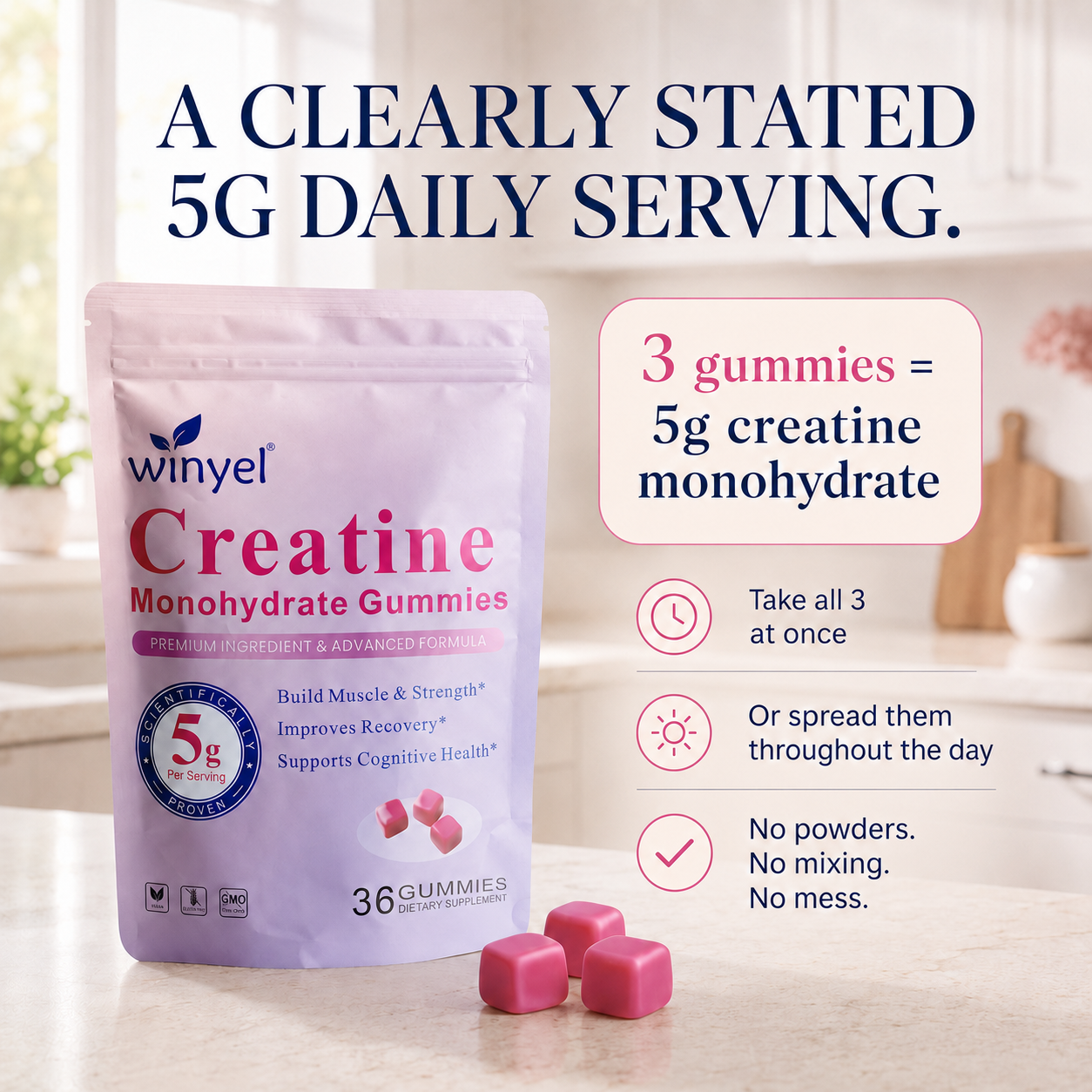 ClearMind™ Creatine Gummies